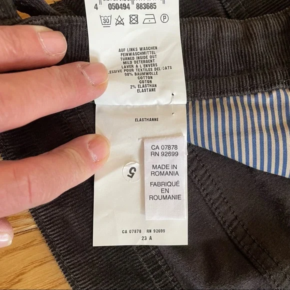 ❤️SOLD❤️ MENS 1920 GARDEUR CASUAL DARK BROWN CORDUROY PANTS JEANS STYLE 34/30 - Picture 9 of 11